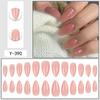 Short Press-On Nails Set With Floral Design Minimalist False Women Wearable Nail Tips In Multiple Colors