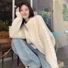 Slouchy Knitted Cardigan Autumn and Winter 202 Sweater On the Outside Women Retro Simple and Versatile Cardigan Sweater Female
