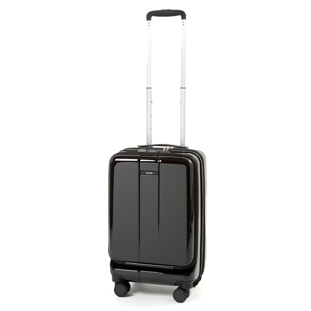 Ace Suitcase Carry Case Carry Bag S Size 1 Night 2 Days 2 Nights 3 Days Front Pocket PC Storage Caster Stopper Capacity Expansion Function Twin Wheel