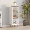 812375 vidaXL White Buffet 34.5x32.5x90 Cm Engineered Wood