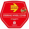 MOMO Comfort Microfiber Steering Wheel Cover, Italy, Milan, Size Small, Black with Black Stitching