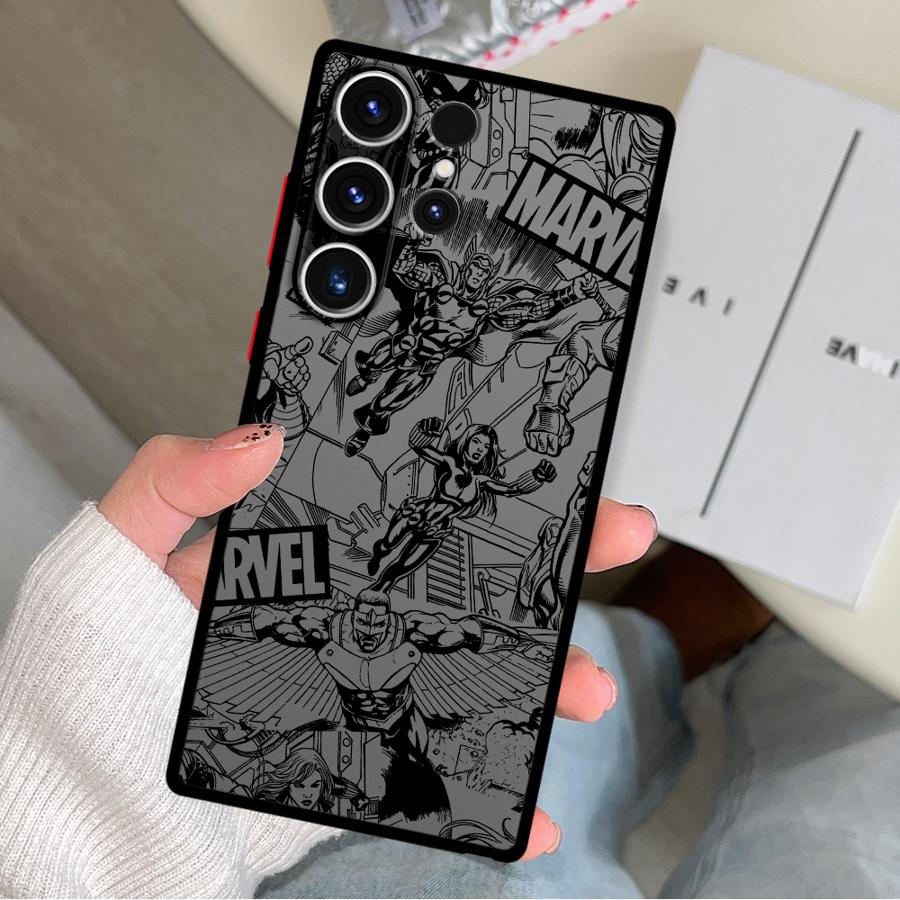 Чехол с логотипом героя Marvel для Samsung Galaxy S26 S24 Plus Note 20 10+ S25 Ultra S21 S20 S23 FE S22 Funda Чехол для телефона