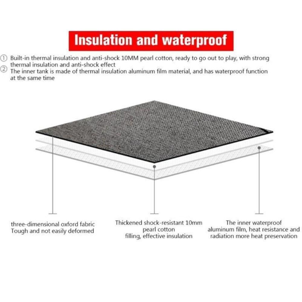 Oxford Cloth Water Bottle Cooler Sleeve EPE Insulator Bottle Cover Water Bottle