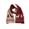 Knitted Scarf Christmas Deer New Scarf Female Winter Korean Versatile Cute Elk Red Student Warm and Windproof