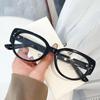 Fashion Transparent Cat Eye Optical Eyewear Finished Ladies Plain Glasses Unisex Spectacle Minus Anti Blue Light Glasees