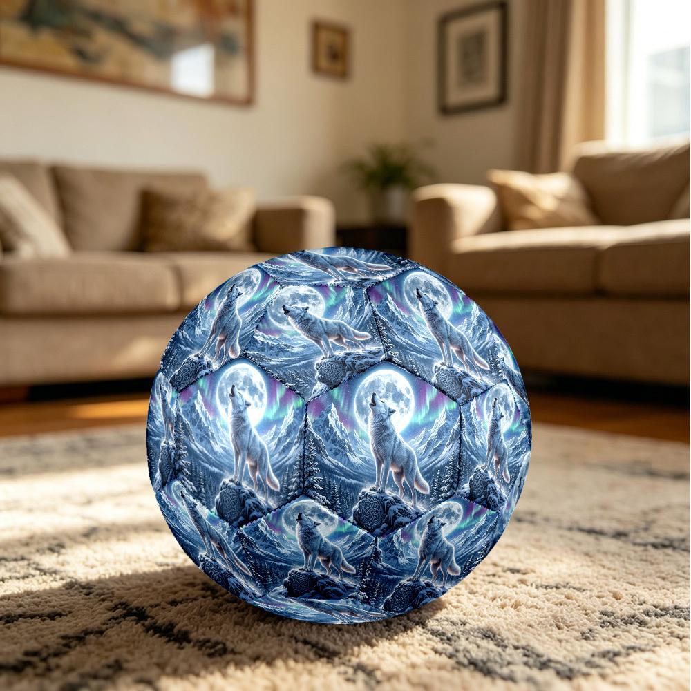 1pc Wolf Moon Durable Size 5 Soccer Ball Professional Match Training Football Indoor &Outdoor Sports Ball p60141