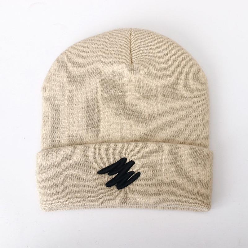 Вязаная шапка Мужская зимняя мода Универсальная шерстяная шапка Осень и Зима Теплая шапка-дыня Холодная шапка Женская