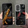 Золотые пули пистолета АК-47 Мягкий чехол для телефона Samsung A17 A16 A15 A14 A13 A57 A56 A55 A54 A53 A37 A36 A35 A34 A33 A26 A25 A2