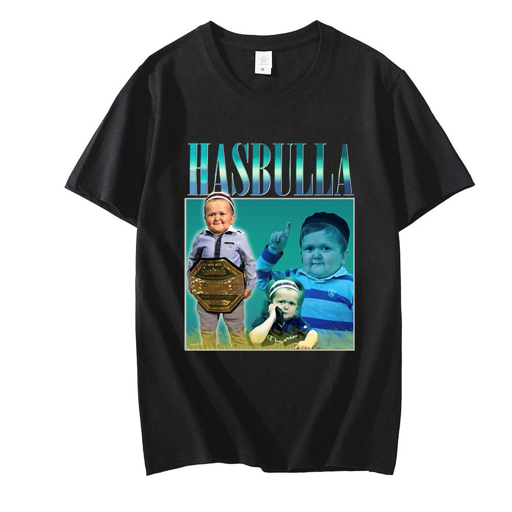 Classic Hasbulla Fighting Tshirt Unisex Fan Gift Mini Khabib Blogger Tshirt Unisex Unisex Graphics Print Tees Short Sleeve Tops