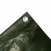 Bâche de protection 4x5m, 210g/m², verte, étanche, et anti-UV (20m²)
