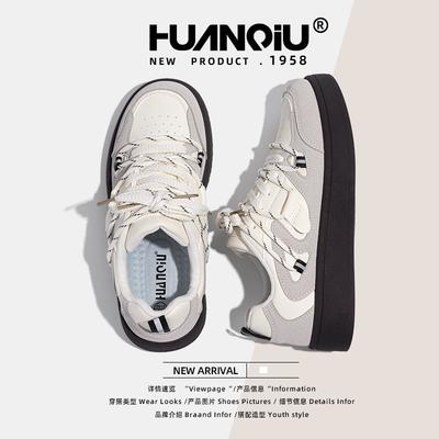 Глобальная женская обувь весенние универсальные повседневные туфли для сноуборда женская обувь 2025 года новые женские туфли студенческие туфли на платформе женские трендовые белые туфли