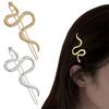 2/4Pcs Hairpin Snake Shape Decor Metal Hair Clip Easy One-Hand Operation Hair Pin Daily Party Chinese New Year Hair Accessories