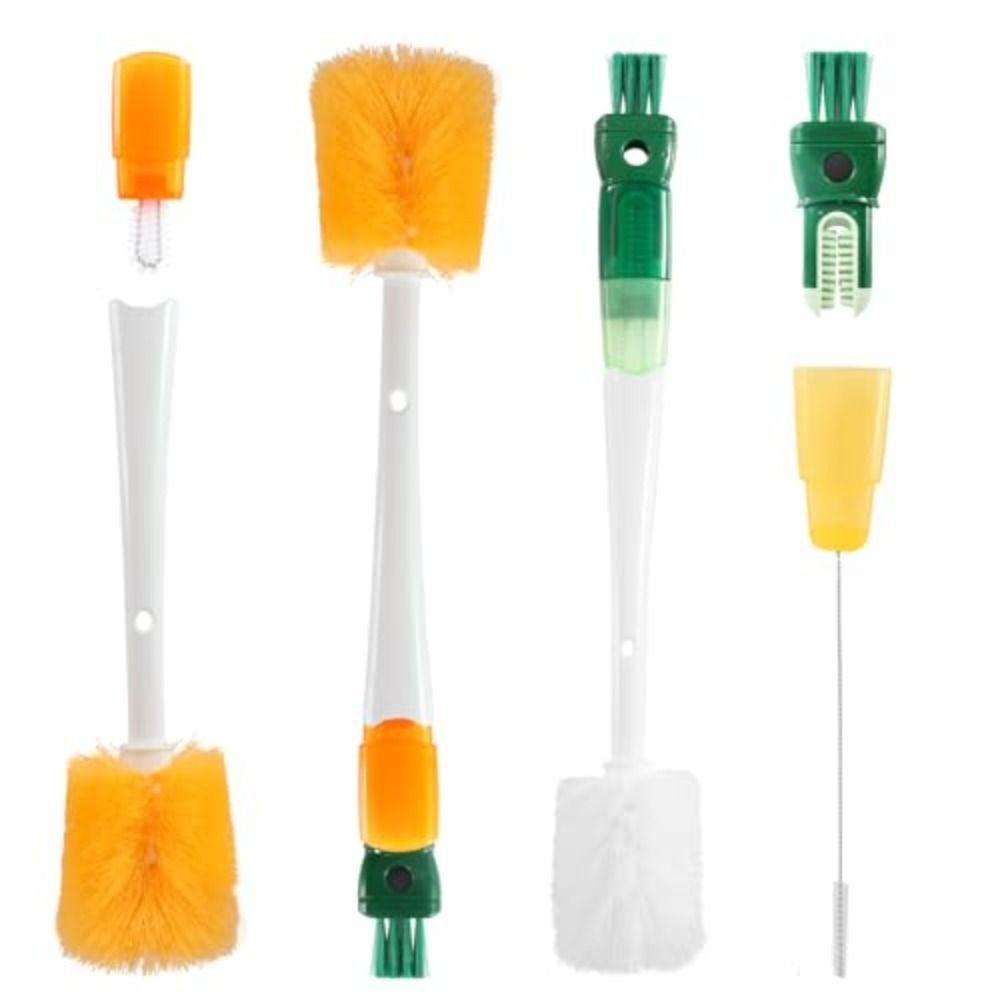 Multi-purpose Bottle Brush Long Handle 5 in 1 Cup Cleaning Brush  Baby Bottle Cleaning