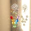 Дерево Кристалл Ловец Солнца Призмы Витраж Музыка Ветра Подвески на Окно Декор для Улицы Создатель Радуги Для Подарков Девочкам