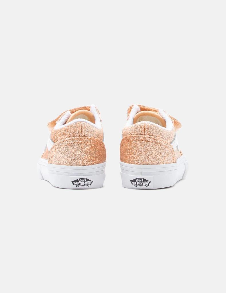 Vans old skool v glitter sneakers synthetic apricot