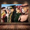 JoJo S Bizarre Adventure Japan Anime Cartoon Poster and Prints Canvas Painting Art Wall Pictures Living Room Home Decor