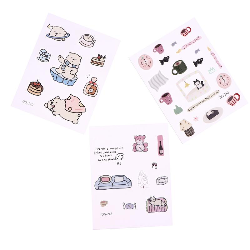 Набор милых компьютерных наклеек, смешные трехмерные наклейки-желе для планера, декоративные наклейки для мобильного телефона