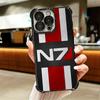 N7 Mass Effect Soft Phone Case For iPhone 15 16 17 Air 14 Pro Max 16E Plus 13 12 Mini Plating Anti-Fall Fundas