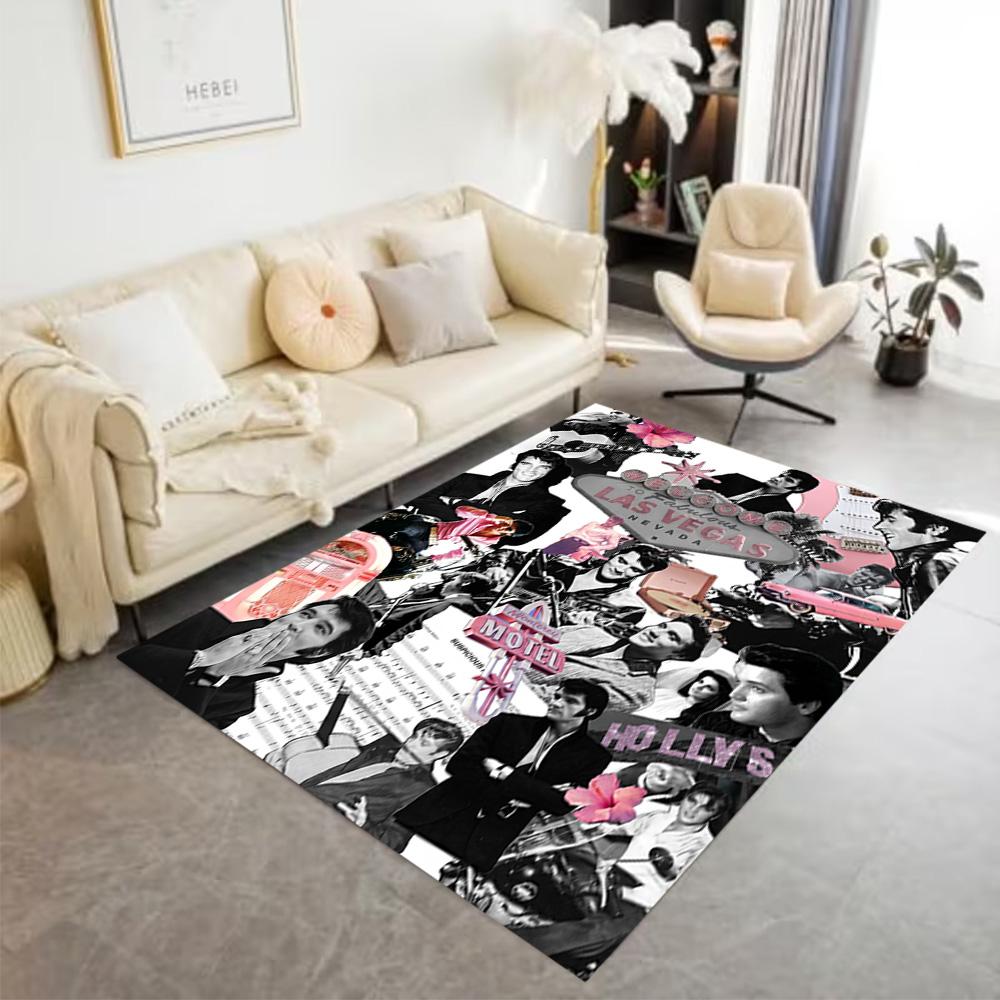Elvis Presley Performance Floor Rug Office Rug Design for Entryway Game Room Living Rooms Kitchen Antislip Carpet Office home decor