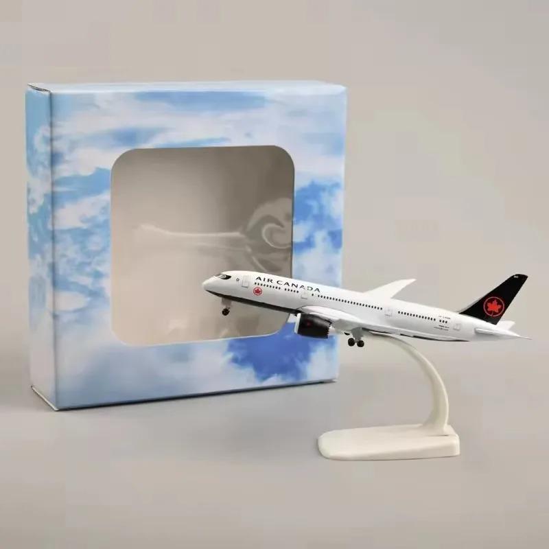 16/20 см Модель самолета Air Canada 787, Цинковый сплав 1:400 Самолетов Авиалайнеров Boeing B787Самолет Air Canada Модель Дисплей Коллекция
