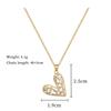 Synthetic Zircon Heart Pendant Necklace for Women 2025 New Fashion Jewelry