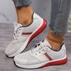 Fashion New Women Leather Platform Sneakers Autumn Trend Thick Bottom Sport Shoes Woman Plus Size Comfort Breathable Casual Shoes