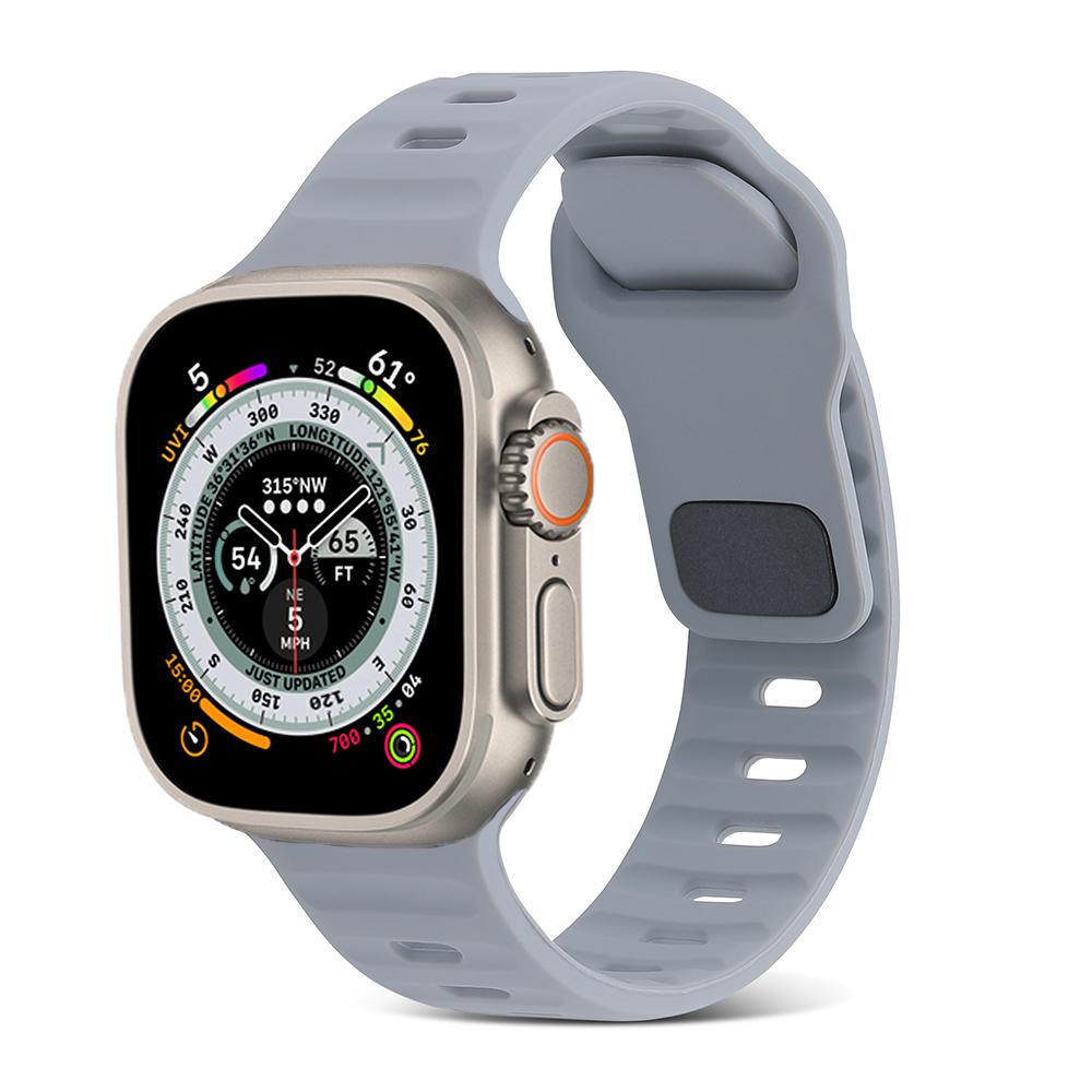 Силиконовый ремешок для Apple Watch Ultra 3/2/1 49мм 11/10 46мм 42мм Спортивный браслет iWatch series 9 8 7 6 5 SE 3 45мм 41мм 44мм 40мм