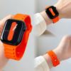 Ремешок Для Apple Watch Bands 44мм 45мм Ultra 1 2 49мм 40мм 41мм 42мм 45 44мм Силиконовый Браслет IWatch Серии 10 9 8 SE 7 6 5 Ремешок