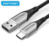 Câble USB - VENTION - USB A Vers USB Type C - Charge Rapide 3A - 1m - Nylon Tressé