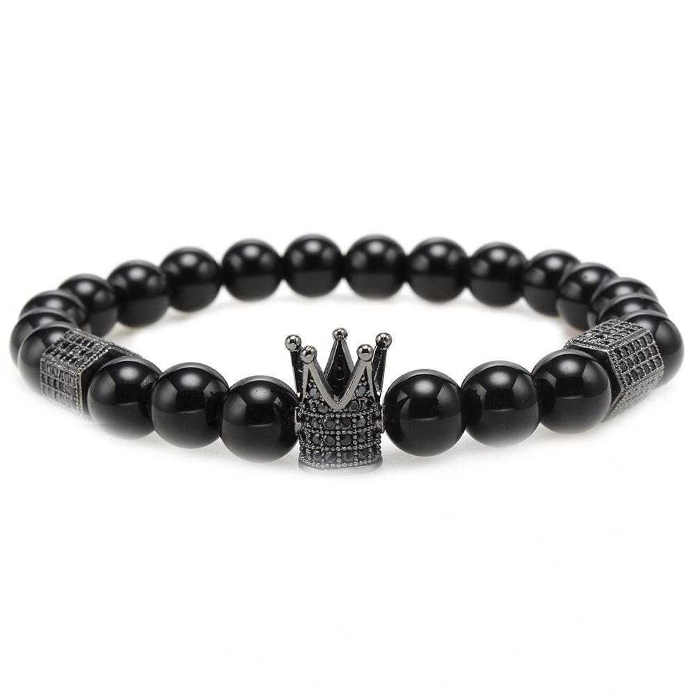 Браслет-корона из меди Zhang Meng Jewelry с цирконами, сохраняющими цвет
