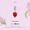 Подвеска Ziyun Sweetheart Клубника из серебра S925 - Милые бусины ручной работы для DIY-украшений SCC1537
