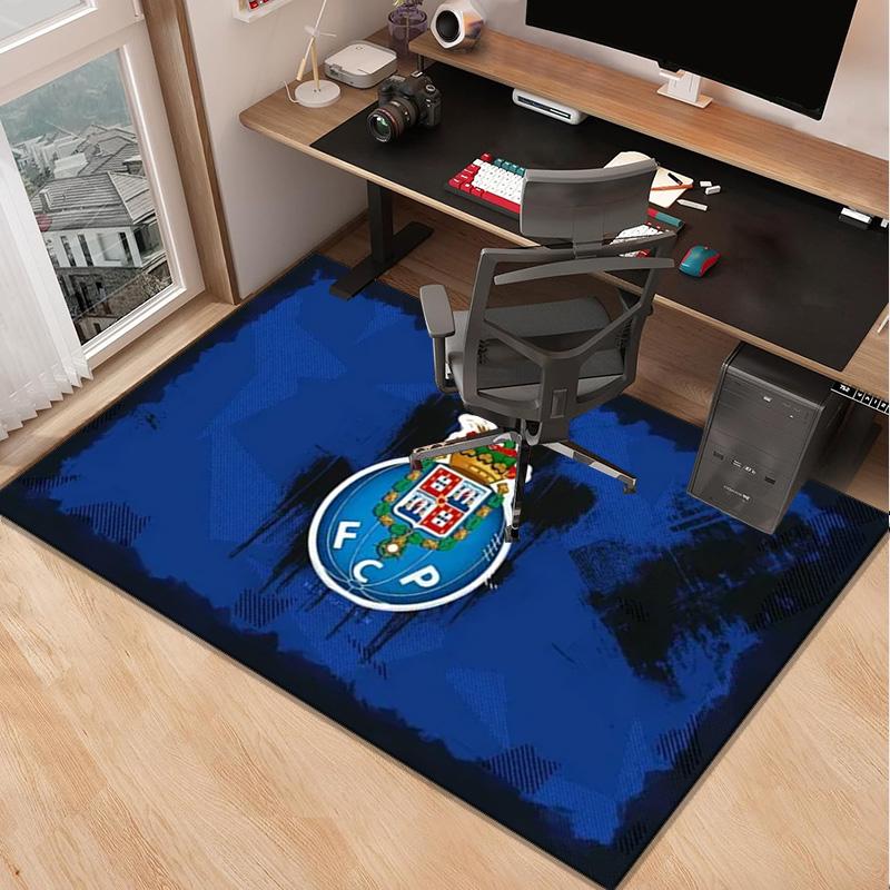 Fc Porto Crest Design Carpet, Chair Rug,Rug for Office Bedroom living rooms, Doormat decor Fan Gift Christmas Gift