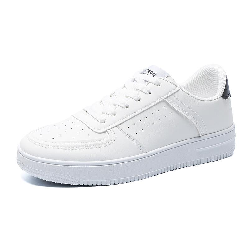 Summer Men's Shoes Small White Shoes Spring Breathable with Students Pure White Sports Casual Board Shoes