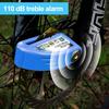 Bike Disc Brake Lock with Warning Rope High Decibels Anti-Theft Alarm Heavy Duty