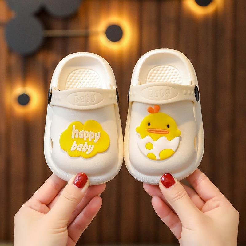 Children's Slippers Summer New Cute Cartoon Girl Baby Shoes Boys' Soft Sole Non Slip Home Bathroom Cool Slippers