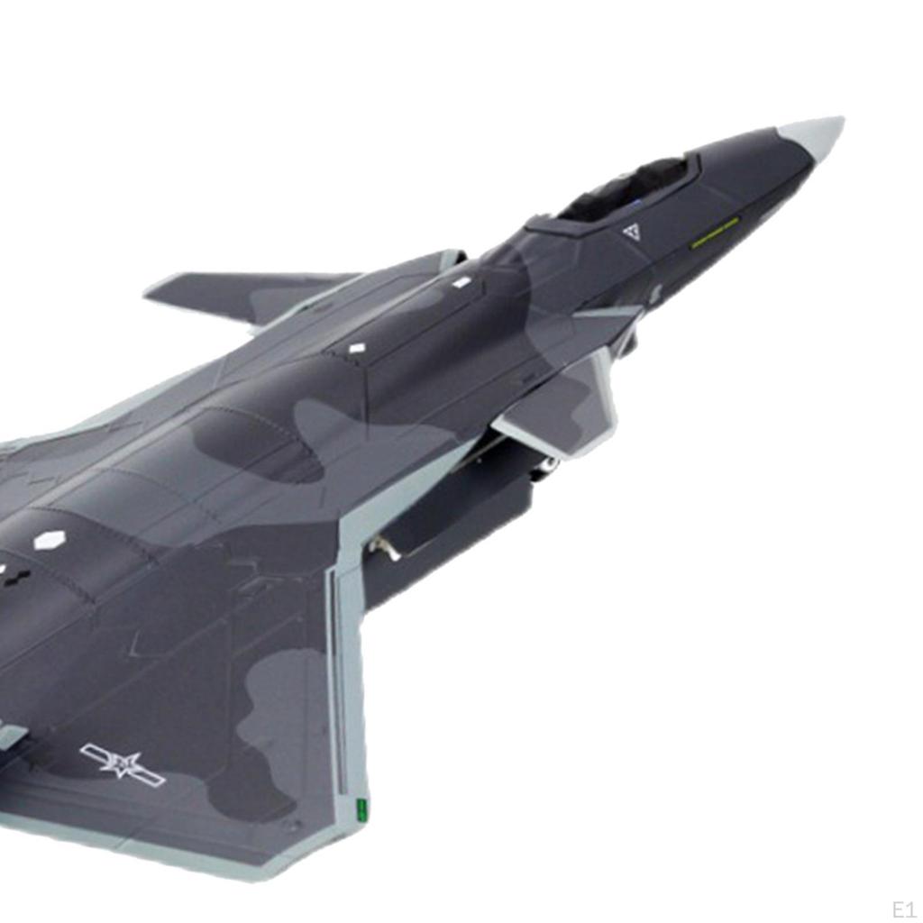 1/72 J20 Истребитель Модель самолета из сплава Высокодетализированный самолет Игрушечная коллекция Демонстрационный самолет