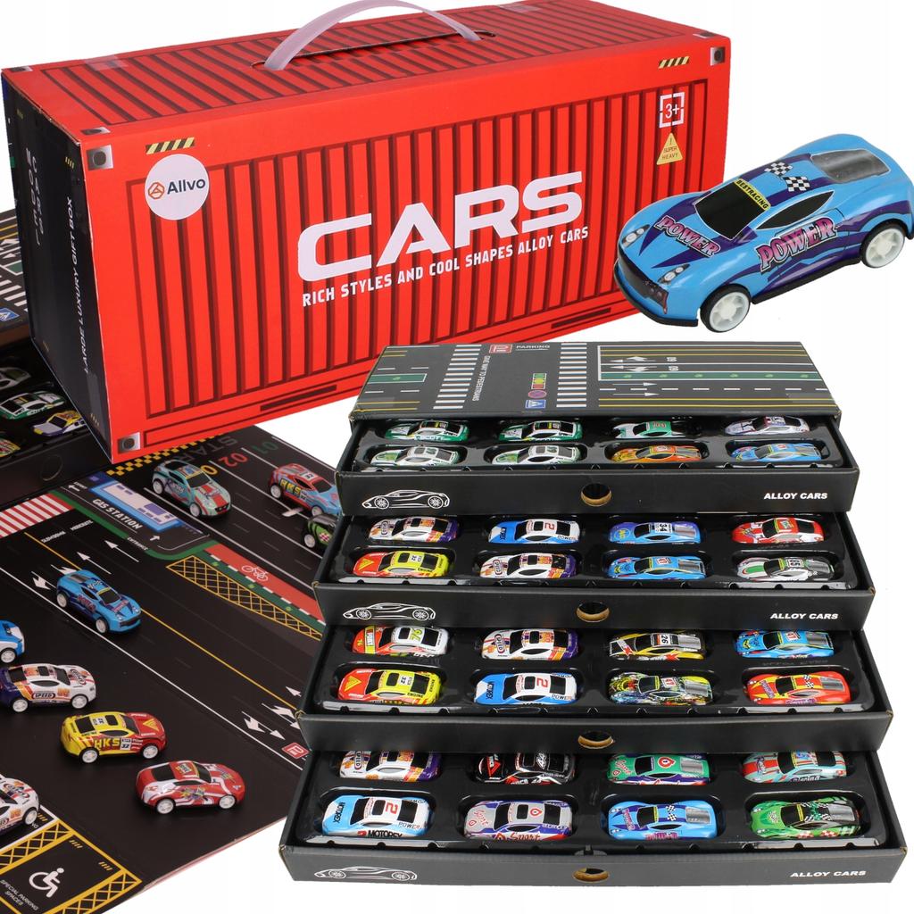 [PACZB] Set of 48 cars, springs, car with drive, cars, container Z3485