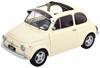 KK Scale Fiat 500 F Custom 1968 Cream Finished Product 1/12