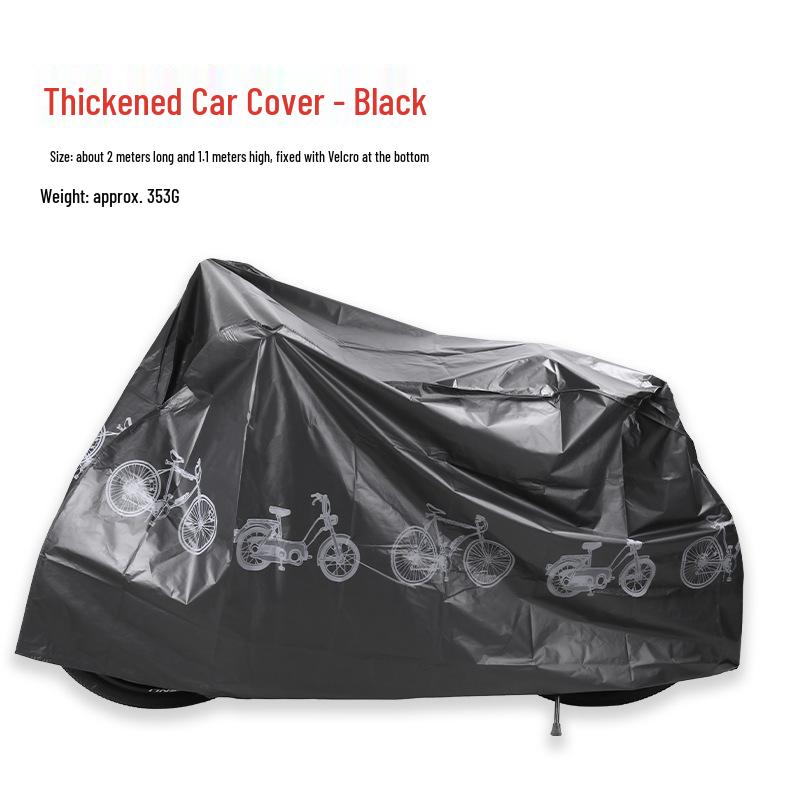 Bicycle & Motorcycle Rainproof Dust Cover - Polyester Protection for Bikes & Cars