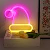 Xmas Hat Neon Signs LED Night Light,USB/Battery Powered Atmosphere Lighting,for Birthday,Living Room,Garden,E-sports Room, Decor
