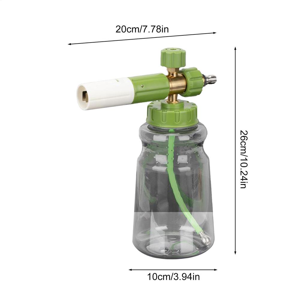 Автомобильный пенный распылитель с регулируемым соплом, распылитель для мойки высокого давления, пенный распылитель с регулируемым соплом, пенообразователь с быстроразъемным шлангом