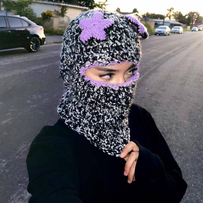 Весенняя новинка, чистая шерстяная шапка ручной вязки с узором Gossip, допаминовая шапка для взрослых