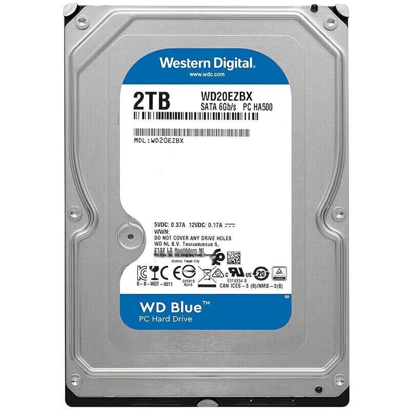 WD Синий настольный жесткий диск на 2 ТБ