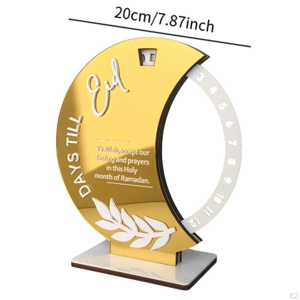 Мусульманский календарь Рамадан Адвент Коллекция акриловых табличек Центральное украшение стола Украшение Ид Мубарак