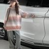 Свитер с градиентом в корейском стиле для девочек - Модная осенне-зимняя одежда для учениц средней школы.