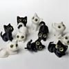 PLA 3D-печатные фигурки кошек Игрушки Модель Котёнок Микро-ландшафтные поделки Дом с привидениями