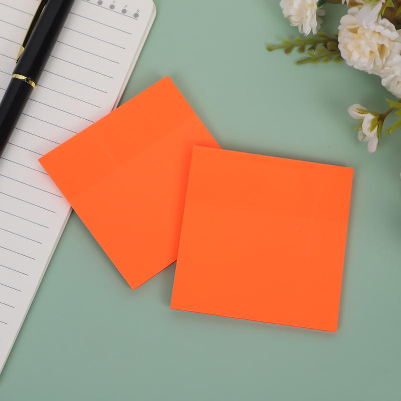 50 Sheets Creative Transparent PET Memo Pad Posted It Sticky Notes Planner Sticker Notepad School Supplies Students Stationery