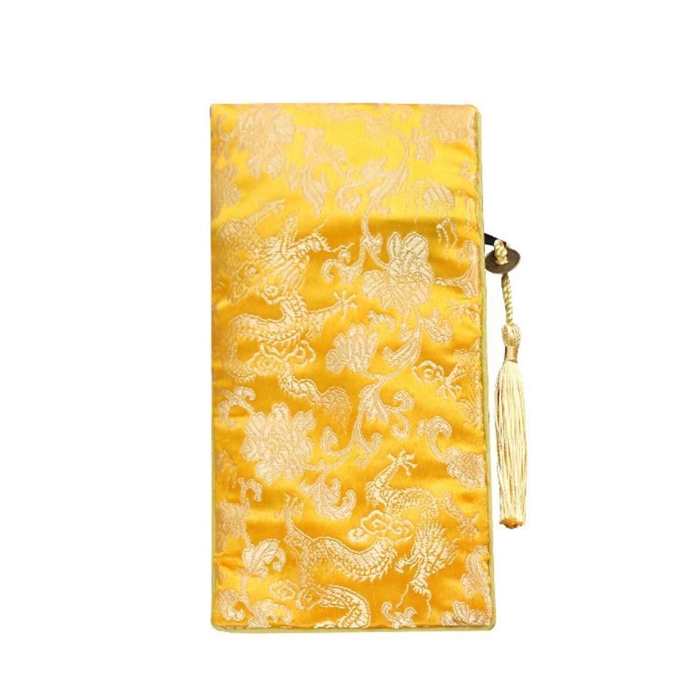 Double-layer Brocade Antique Buddhist Scripture Bag Embroidery Bag Jewelry Bag Chinese Style Sachet
