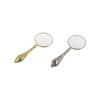 Metal Handheld Magnifier Delicate Pattern Magnifying Glass 5X Carved Magnifier  Reading Book