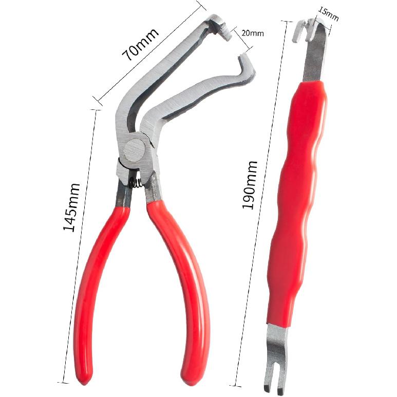 2 PCS Electrical Disconnect Pliers For Cars, 60 Degree Automotive Electrical Connector Pliers And Electrical Connector Separator Tool